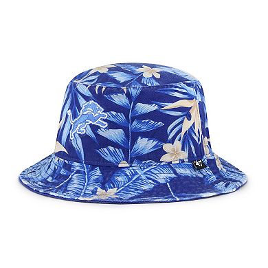 Men's '47 Blue Detroit Lions Tropicalia Bucket Hat