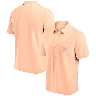 Men's Fanatics Signature Light Pink Cincinnati Bengals Front Office Button-Up Shirt