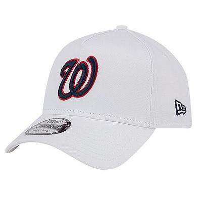 Men's New Era White Washington Nationals TC A-Frame 9FORTY Adjustable Hat