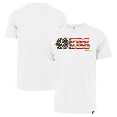 Men's '47 White San Francisco 49ers Flag Script Franklin T-Shirt