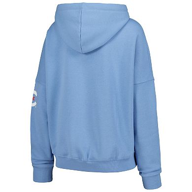 Women's New Era Light Blue Chicago Cubs City Connect Pullover Hoodie