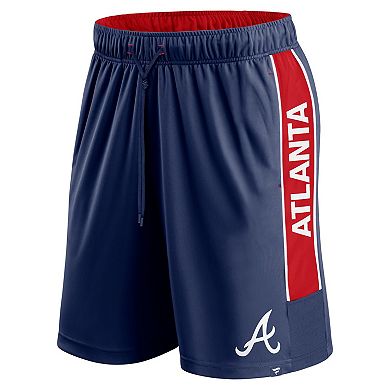 Men's Fanatics Branded Navy Atlanta Braves Win The Match Defender Shorts