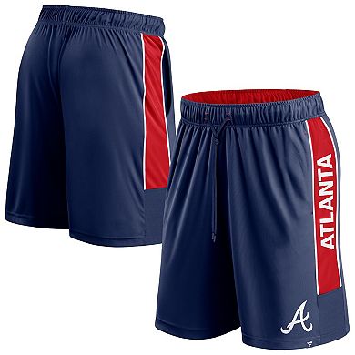 Men's Fanatics Branded Navy Atlanta Braves Win The Match Defender Shorts