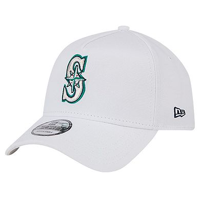 Men's New Era White Seattle Mariners TC A-Frame 9FORTY Adjustable Hat