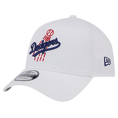 Men's New Era White Los Angeles Dodgers TC A-Frame 9FORTY Adjustable Hat