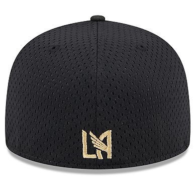 Men's New Era Black LAFC Throwback Mesh 59FIFTY Fitted Hat