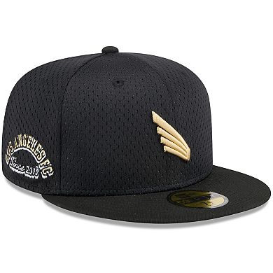 Men's New Era Black LAFC Throwback Mesh 59FIFTY Fitted Hat