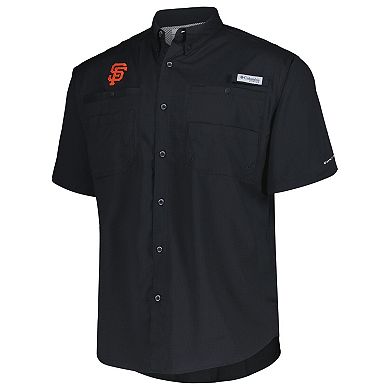 Men's Columbia Black San Francisco Giants Tamiami Omni-Shade Button-Down Shirt