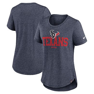 Women's Nike  Heather Navy Houston Texans Est. 2002 Fashion Tri-Blend T-Shirt