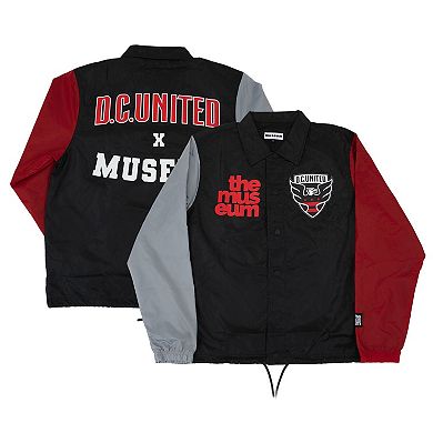 Men's The Museum x D.C. United  Black Full-Snap Coaches Jacket