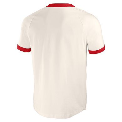 Men's Darius Rucker Collection by Fanatics White St. Louis Cardinals Henley Raglan T-Shirt