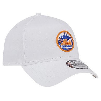 Men's New Era White New York Mets TC A-Frame 9FORTY Adjustable Hat