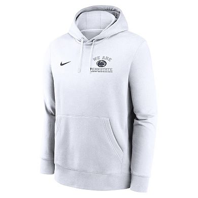 Men's Nike White Penn State Nittany Lions 2024 White Out Club Fleece Pullover Hoodie