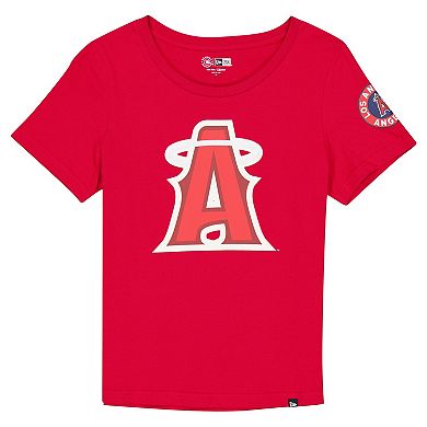 Women's New Era Red Los Angeles Angels  City Connect T-Shirt