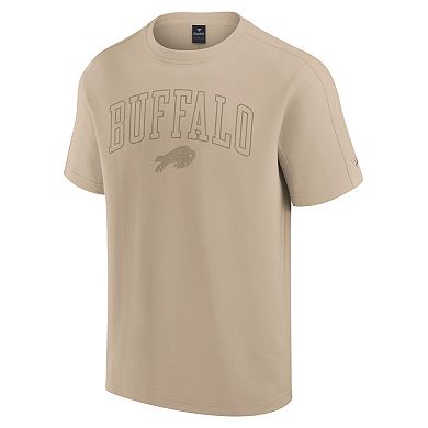 Unisex Fanatics Signature Khaki Buffalo Bills Elements Heavyweight Tri-Blend T-Shirt