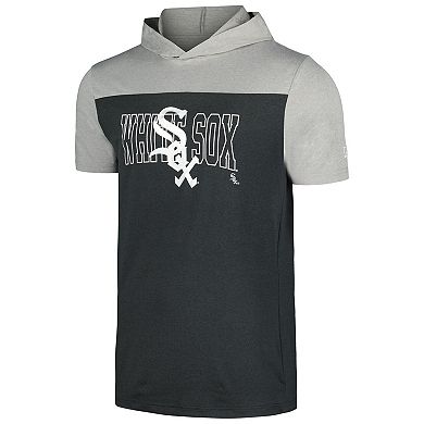 Men's New Era Black Chicago White Sox Active Brushed Hoodie T-Shirt