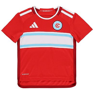 Toddler adidas Red Chicago Fire 2024 AEROREADYÂ TeamÂ Jersey