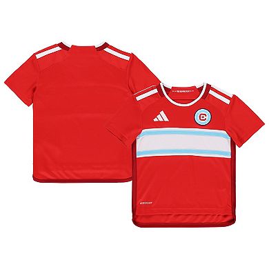 Toddler adidas Red Chicago Fire 2024 AEROREADYÂ TeamÂ Jersey