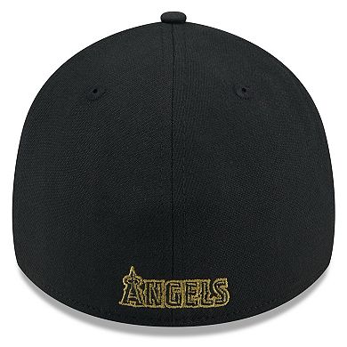 Men's New Era  Black Los Angeles Angels 2024 Armed Forces Day 39THIRTY Flex Hat