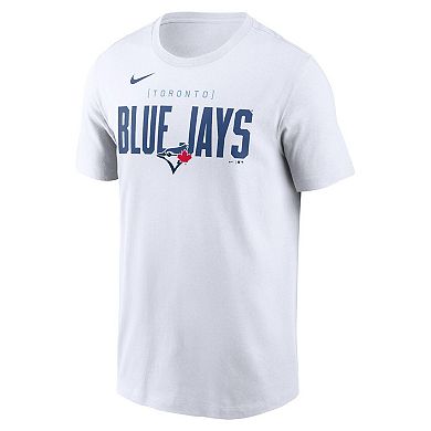Men's Nike White Toronto Blue Jays Home Team Bracket Stack T-Shirt