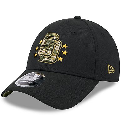 Men's New Era  Black San Diego Padres 2024 Armed Forces Day 9FORTY Adjustable Hat