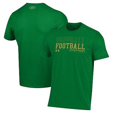 Men's Under Armour Green Notre Dame Fighting Irish 2024 Sideline Football Performance T-Shirt