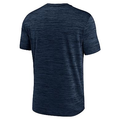 Men's Nike Navy Milwaukee Brewers Large Logo Velocity T-Shirt