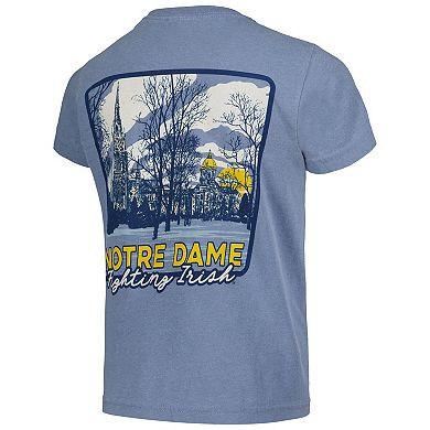 Youth Blue Notre Dame Fighting Irish Hyperlocal Comfort Colors T-Shirt
