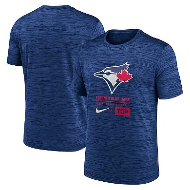 Men's Nike Royal Toronto Blue Jays Large Logo Velocity T-Shirt