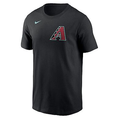 Men's Nike Corbin Carroll Black Arizona Diamondbacks 2024 Fuse Name & Number T-Shirt