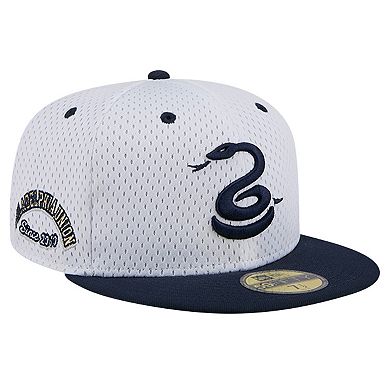 Men's New Era Gray Philadelphia Union Throwback Mesh 59FIFTY Fitted Hat