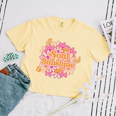 Soul Full Of Sunshine Relaxed Fit Cropped Tee