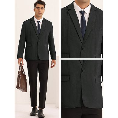Formal Blazers For Men's Business Suit Jackets Casual One Button Sports Coats