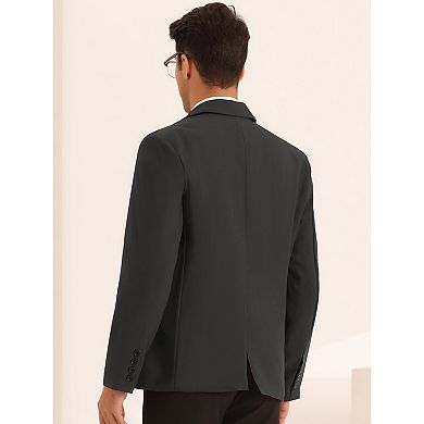 Casual Blazer For Men's Sport Coats One Button Business Suit Jacket