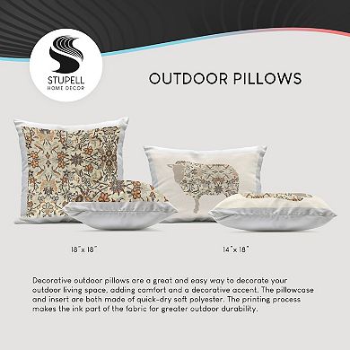 Stupell Home Decor Wildflower Floral Truck Indoor/Outdoor Throw Pillow