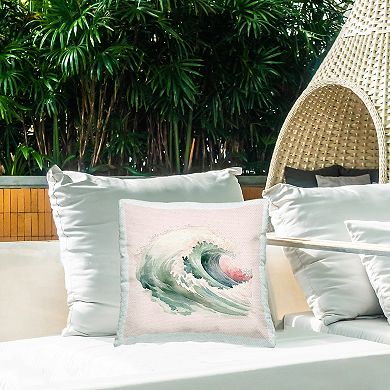Stupell Home Decor Ocean Wave Indoor/Outdoor Throw Pillow