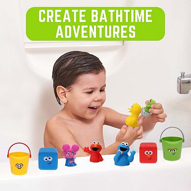 Sesame Street 10-Piece Bath Toy Set