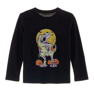 Boys 4-12 Jumping Beans?? Long Sleeve Holiday Graphic Tee