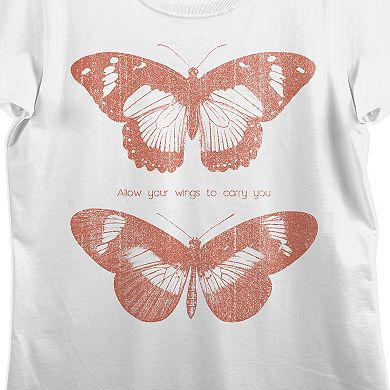 Juniors' Allow Your Wings to Carry You Tee