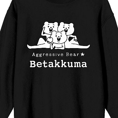 Juniors' Betakkuma Gymnasts Together Graphic Sweatshirt 