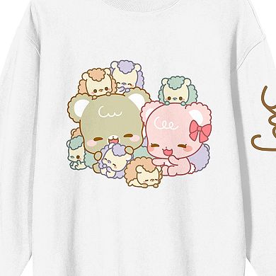 Juniors' Sugar Cubs Family Group Shot Graphic Sweatshirt