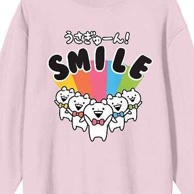 Juniors' Usagyuun Smile Graphic Sweatshirt