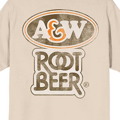 Juniors' A&W Root Beer Vintage Logo Graphic Tee
