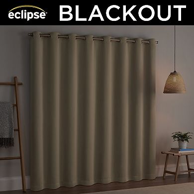 eclipse Darrell Thermaweave Blackout Grommet Sliding Door Curtains - 84" x 100"
