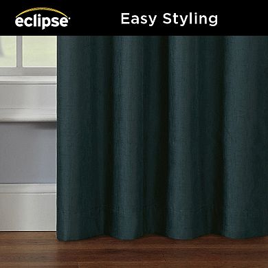 eclipse Kendall Modern Teal Blackout 1 Window Curtain Panel