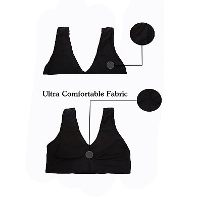 Women's Removable Pads Wirefree Sleep Vest Tops Bra