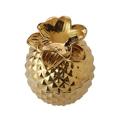 SKL Home Golden Metallic Pineapple Table Jar
