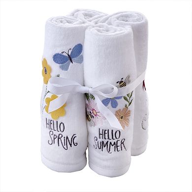 SKL Home 4-Piece Hello Seasons Hand Towels