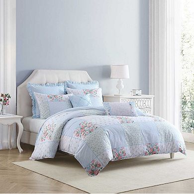 Laura Ashley Lifestyles Hope Patchwork Floral Comforter Set
