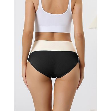 High Waist Underwear For Women's Stretch Briefs Soft Underpants Tummy Control Panties